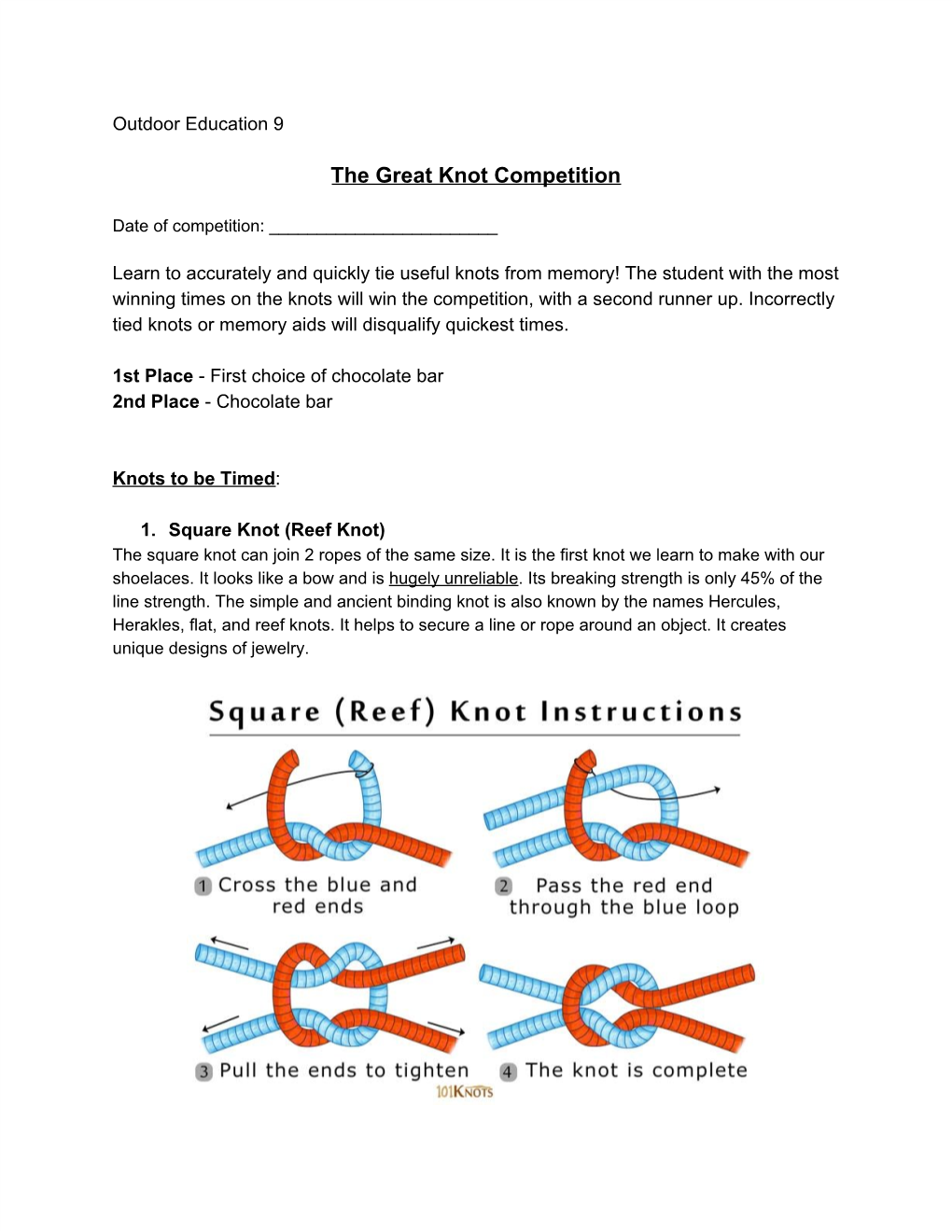 The Great Knot Competition