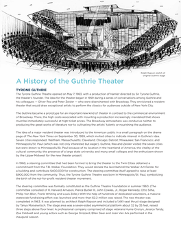 A History of the Guthrie Theater