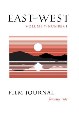 East-West Film Journal, Volume 7, No. 1 (January 1993)