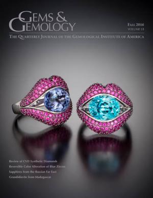Fall 2016 Gems & Gemology