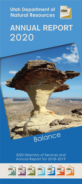 Utah Department of Natural Resources ANNUAL REPORT 2020