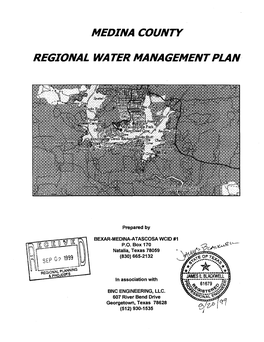 Medina County Regional Water Management Plan