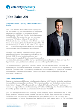 John Eales AM
