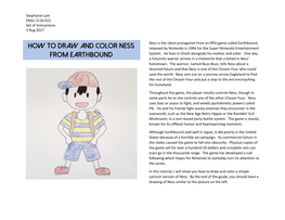 How to Draw and Color Ness from Earthbound