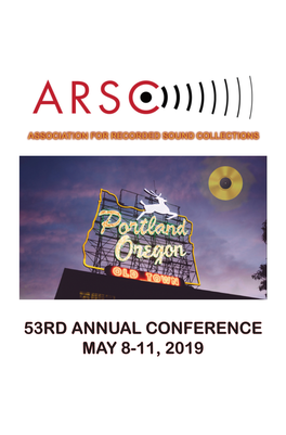 2019 ARSC Conference Program