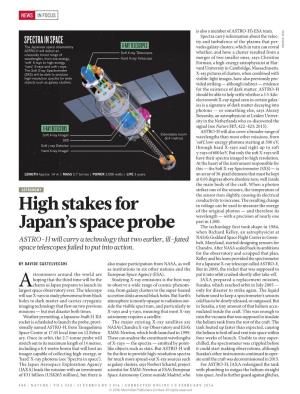High Stakes for Japan's Space Probe