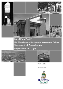 Local Plan Part 2: Statement of Consultation Regulation 22 (1)