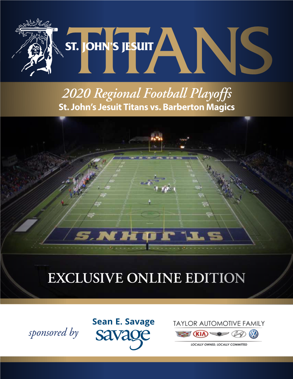 EXCLUSIVE ONLINE EDITION 2020 Regional Football Playoffs