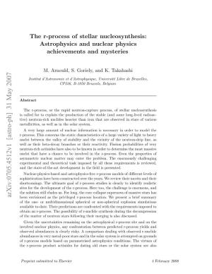 The R-Process of Stellar Nucleosynthesis: Astrophysics and Nuclear Physics Achievements and Mysteries