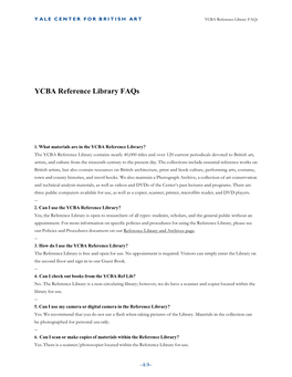 Reference Library Faqs