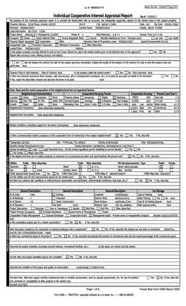 Individual Cooperative Interest Appraisal Report