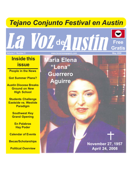 La Voz De Austin May, 2008 16 Pages.Pmd