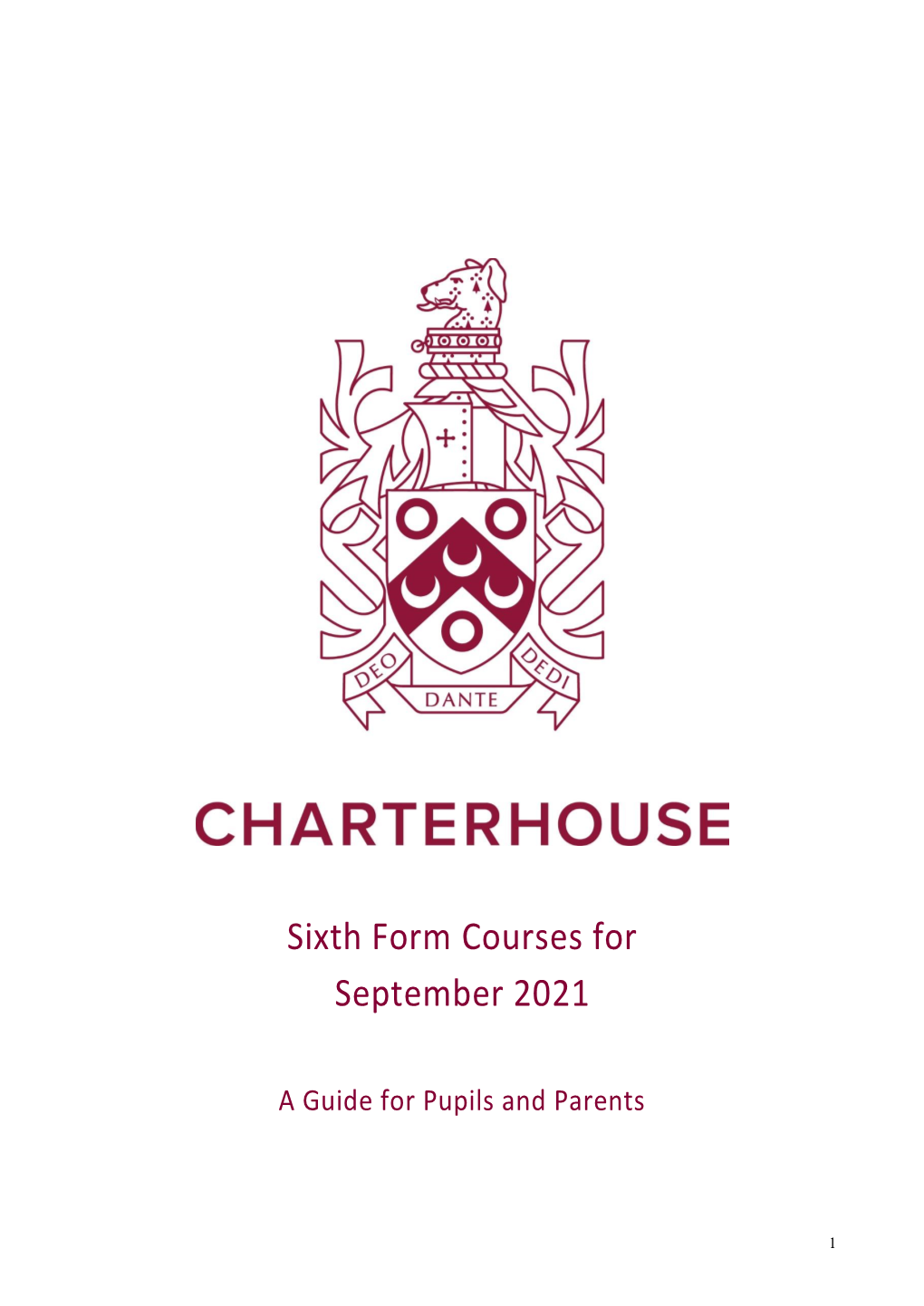 Sixth Form Courses for September 2021