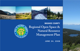 Regional Open Space & Natural Resource Management Plan