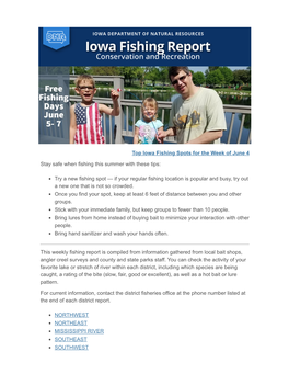 June 4 Iowa Fishing Report.Pdf