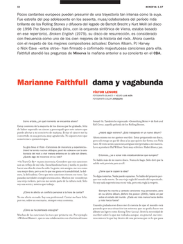 Marianne Faithfull Dama Y Vagabunda