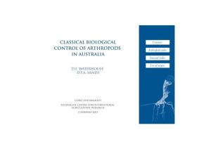 Classical Biological Control of Arthropods in Australia