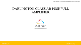 Darlington Class Ab Pushpull Amplifier