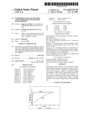 (12) United States Patent (10) Patent No.: US 6,818,229 B1 Cefali Et Al