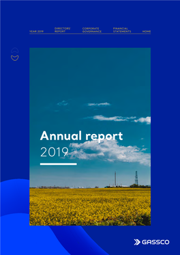 Annual Report 2019 DIRECTORS’ CORPORATE FINANCIAL 2 YEAR 2019 REPORT GOVERNANCE STATEMENTS HOME