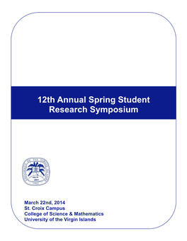 12Th Annual Spring Student Research Symposium