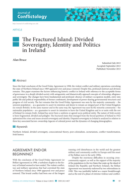 Divided Sovereignty, Identity and Politics in Ireland