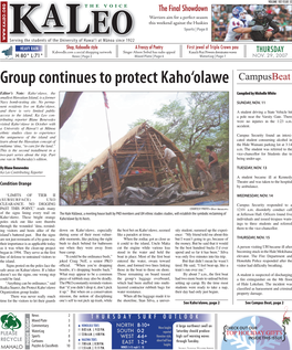 Group Continues to Protect Kaho'olawe