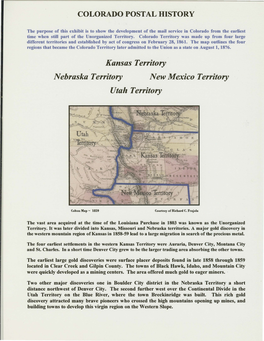 Kansas Territory Nebraska Territory New Mexico Territory Utah Territory