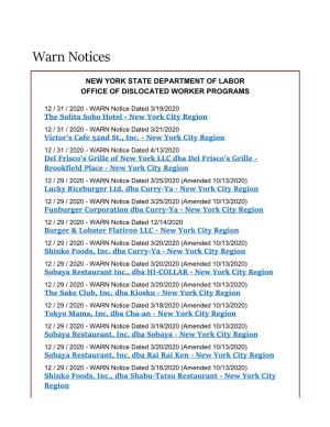 2020 Warn Notices