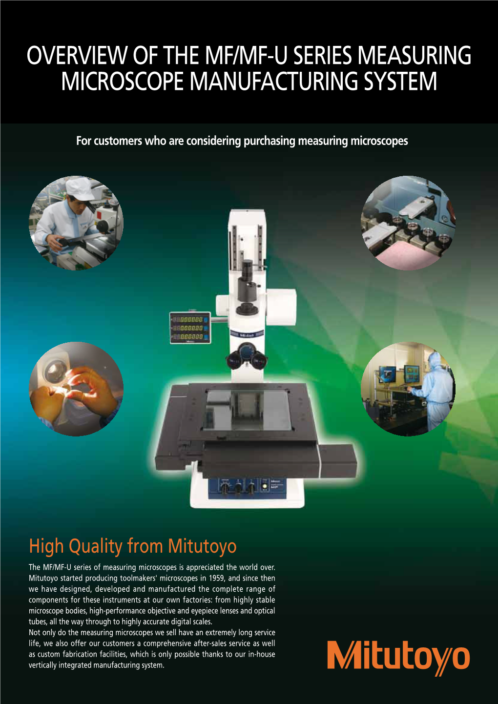 Cover Headline for Customers Who Are Considering Purchasing Measuring Microscopes