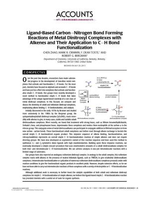 Ligand-Based Carbon-Nitrogen Bond Forming Reactions of Metal