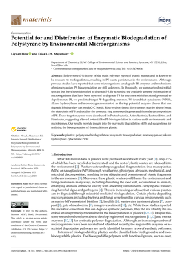 Potential for and Distribution of Enzymatic Biodegradation of Polystyrene by Environmental Microorganisms