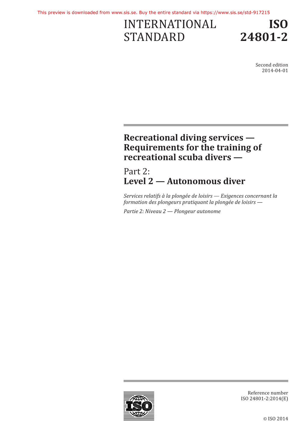 International Standard Iso 24801-2:2014(E)