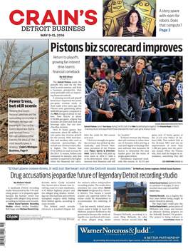 Pistons Biz Scorecard Improves Return to Playo S, Growing Fan Interest Drive Team’S  Nancial Comeback