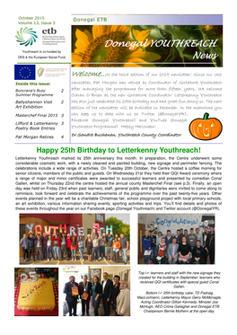 Donegal YOUTHREACH News Volume 13, Issue 3