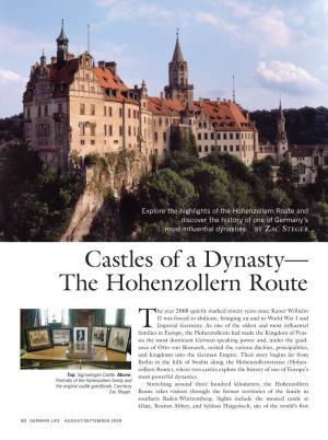 Castles of a Dynasty— the Hohenzollern Route