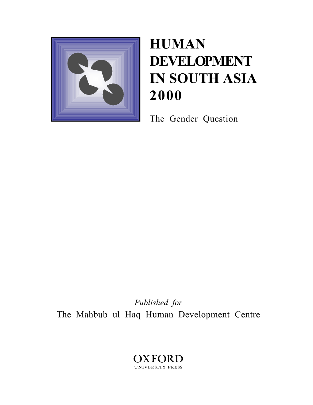 Human Development in South Asia 2000