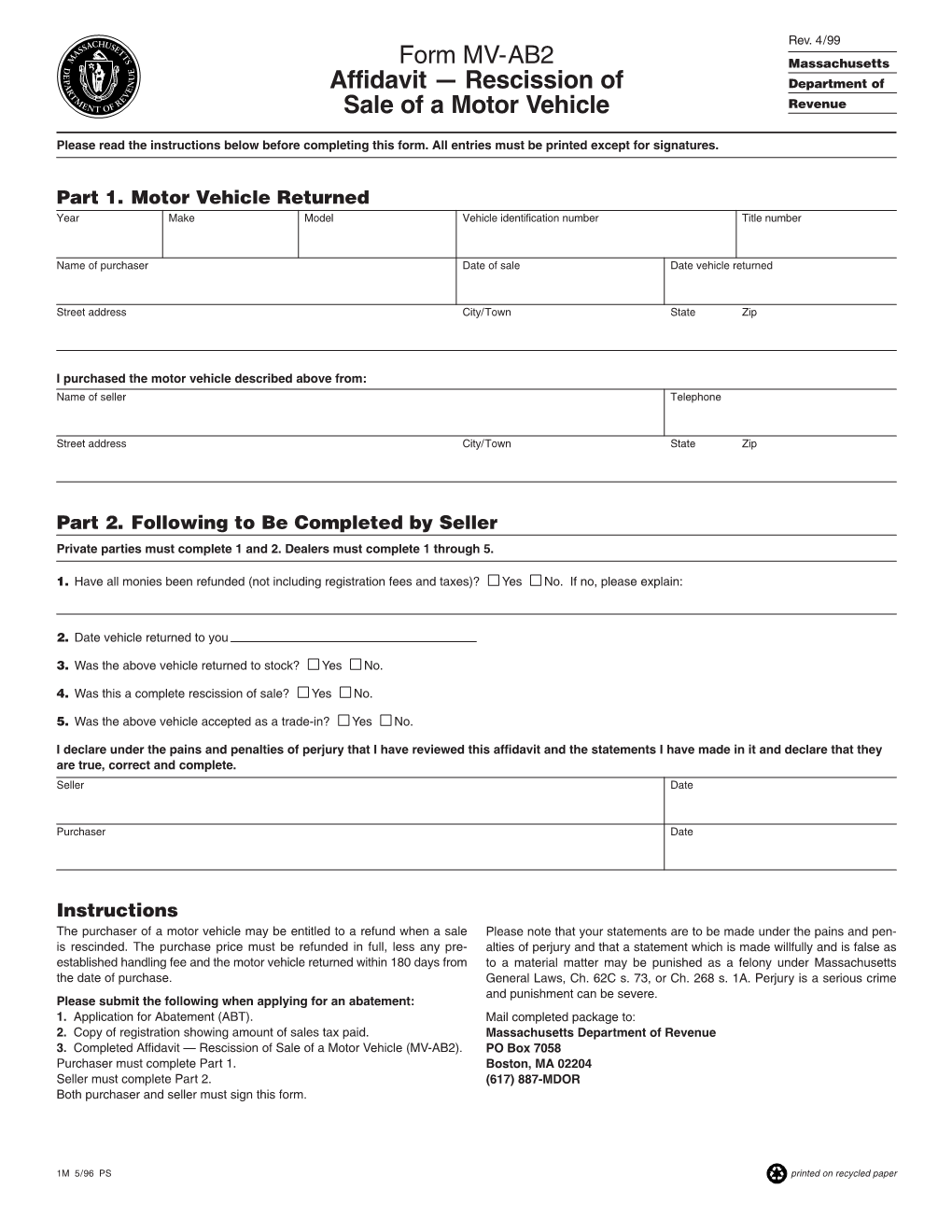 form-mv-ab2-affidavit-rescission-of-sale-of-a-motor-vehicle-docslib