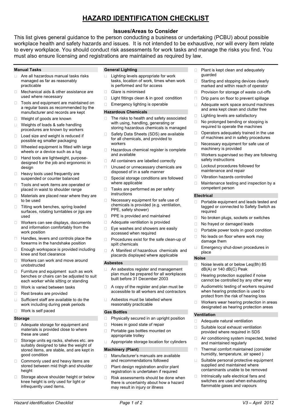 hazard-identification-checklist-docslib