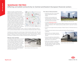 Warsaw Metrofacilities Providing Ourcustomerswithunrivalledconnectivityandminimizedlatency