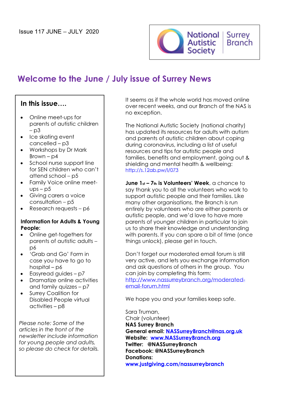 Welcome to the June / July Issue of Surrey News