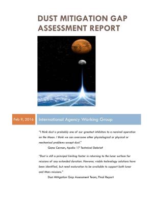 Dust Mitigation Gap Assessment Report
