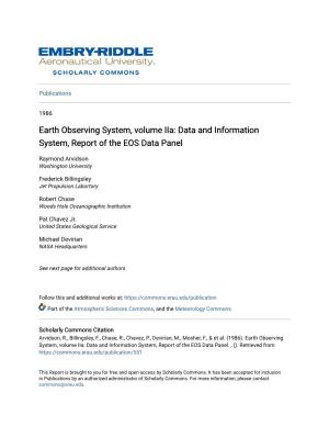 Earth Observing System, Volume Iia: Data and Information System, Report of the EOS Data Panel