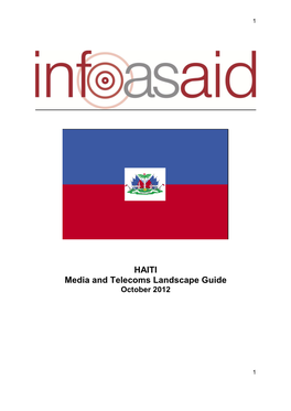 HAITI Media and Telecoms Landscape Guide October 2012