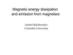 Magnetic Energy Dissipation and Emission from Magnetars