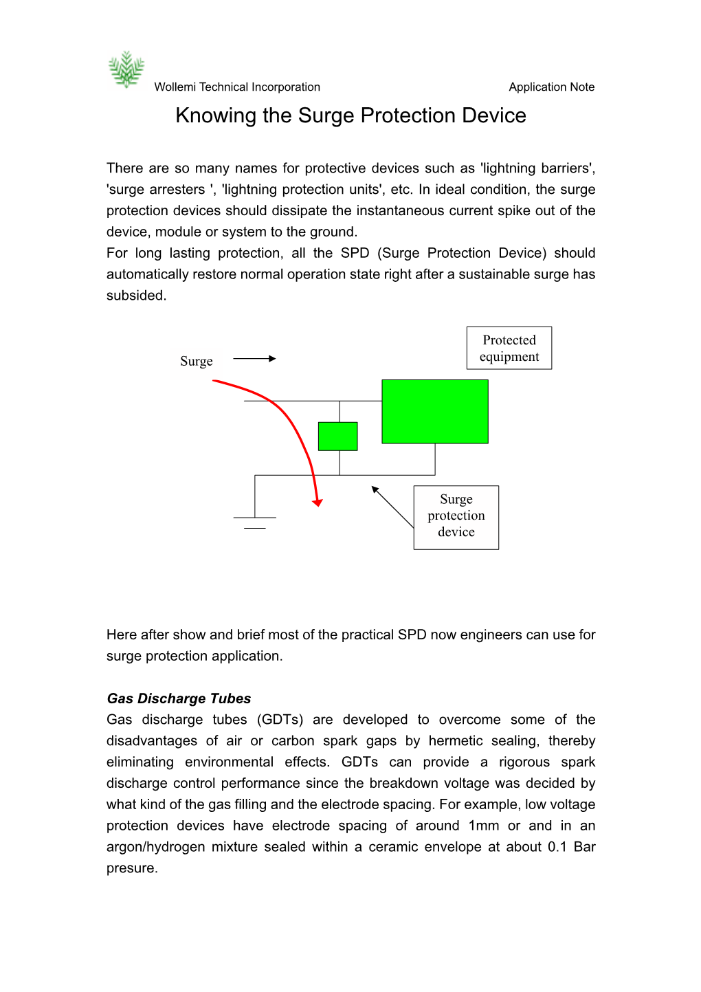 Knowing the Surge Protection Device