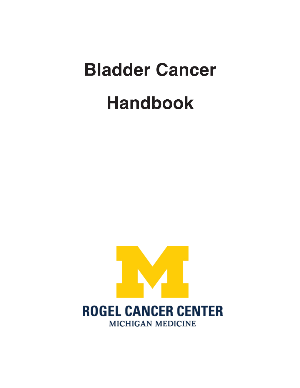 Bladder Cancer Handbook
