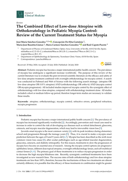 The Combined Effect of Low-Dose Atropine with Orthokeratology in Pediatric Myopia Control