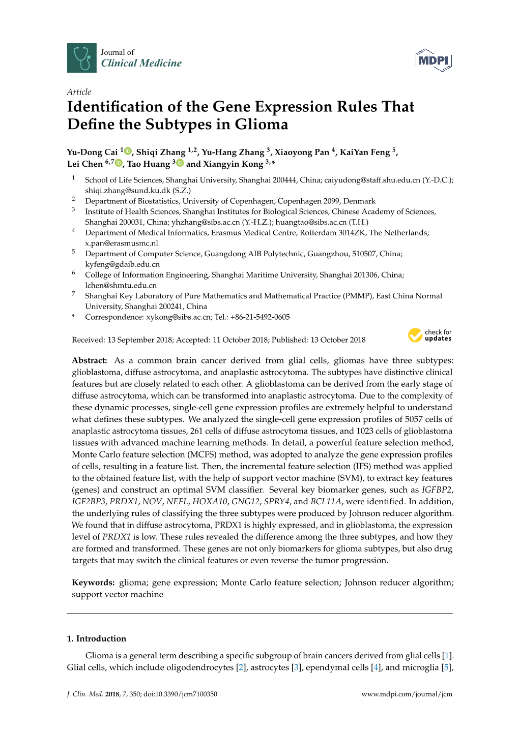 Identification of the Gene Expression Rules That