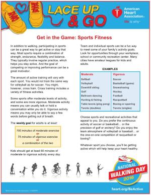 Get in the Game: Sports Fitness